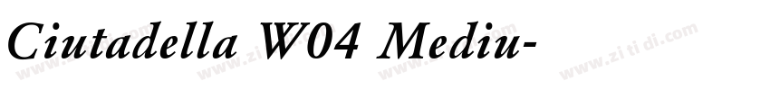 Ciutadella W04 Mediu字体转换
